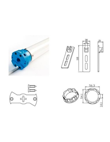 Kit moteur tubulaire volet roulant Mondrian 5 230v Came 001UY0021