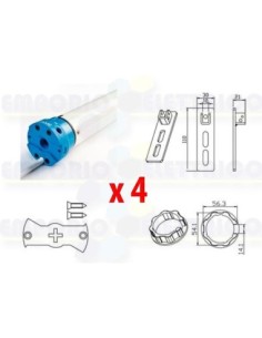 4 Kits moteur tubulaire volet roulant Mondrian 5 230v Came 001UY0021