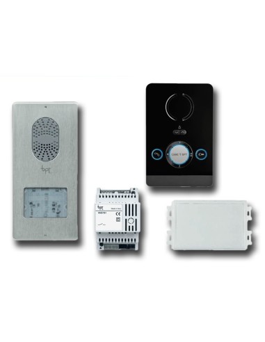 Kit interphone mains libres lithos 001CK0001 noir Came CK0001