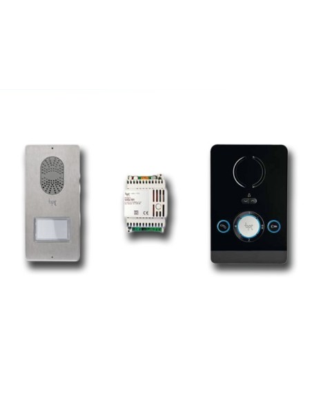 Kit interphone mains libres blanc Came 61700090