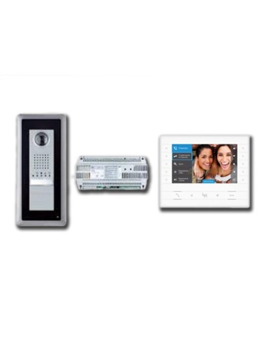Kit poste vidéo mains libres luxo blanc / noir 001CK0019FR Came CK0019FR