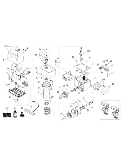Arbre moteur 844 ER (2020) Faac 63001608