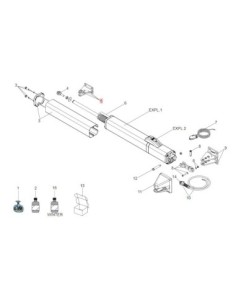 Fixation frontale S450H Faac 63001945 2