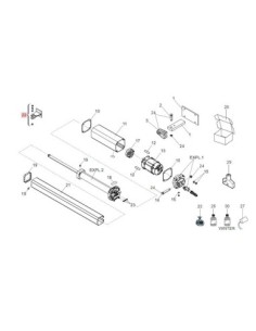 Fixation frontale 402 Faac 4304015 2