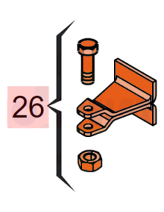 Fixation frontale 422 Faac 7220515