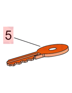 Clé 3889.0913 Faac 7131005