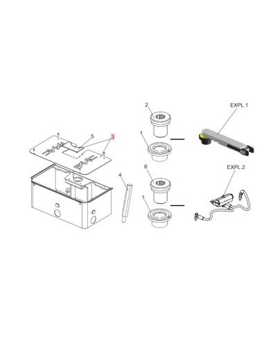 Couvercle boîte portante S800 Faac 63000075