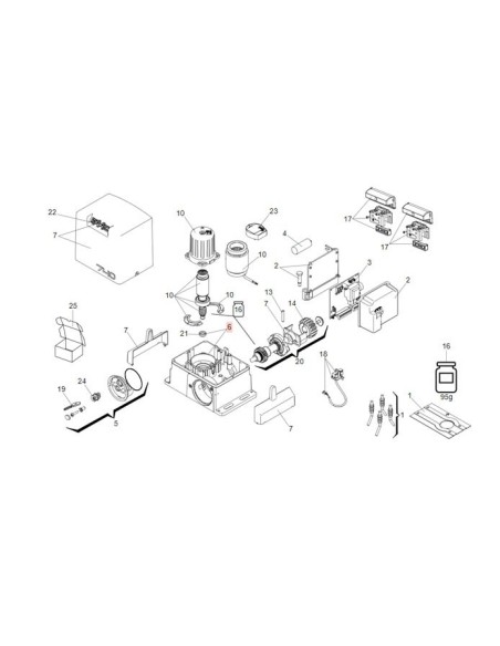 Encodeur magnétique ENCS700 Faac 63000125