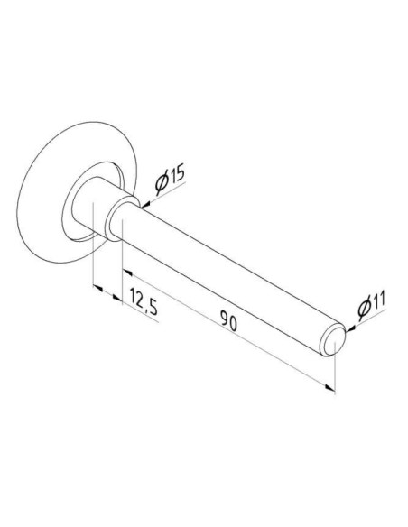 Roulette GOLD 46 mm Axe standard avec roulement de précision Ø11