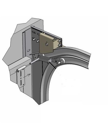 Roulette tandem à double galet 46 mm Axe standard Ø11