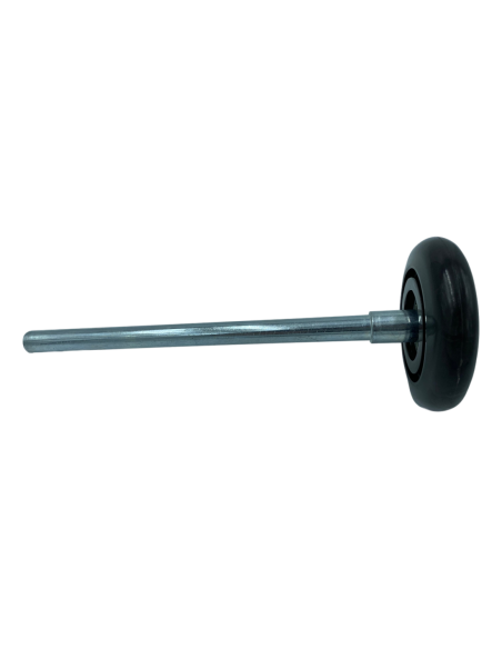 Roulette 72 mm Axe long avec roulement de précision Ø12