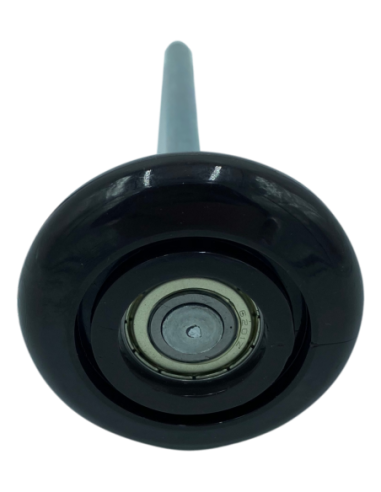 Roulette 72 mm Axe long avec roulement de précision Ø12