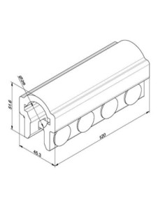 Pièce d'accouplement fixe en aluminium