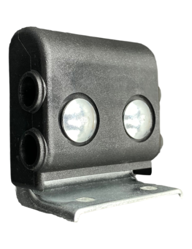 Tenon avec support de roulette ajustable en plastique