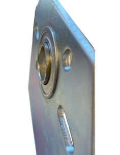 Palier intermédiaire 86 mm avec roulement côté face en acier galvanisé Ø25,4 2