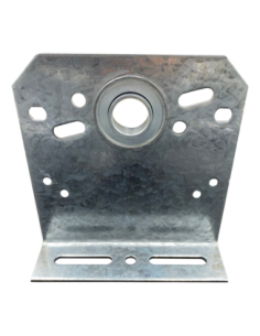 Palier intermédiaire 127 mm avec roulement côté fixation en acier galvanisé Ø25,4