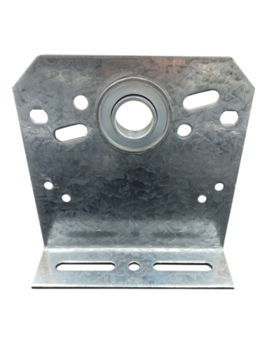 Palier intermédiaire 127 mm avec roulement côté fixation en acier galvanisé Ø25,4