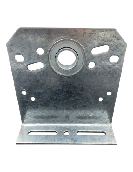 Palier intermédiaire 127 mm avec roulement côté fixation en acier galvanisé Ø25,4