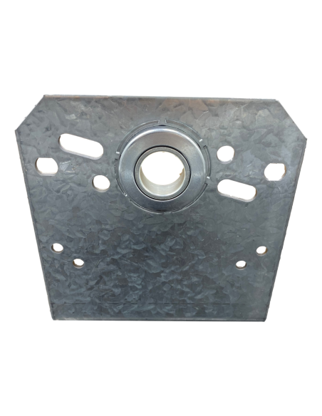 Palier intermédiaire 127 mm avec roulement côté fixation en acier galvanisé Ø25,4
