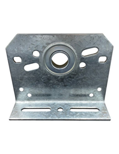 Palier intermédiaire 86 mm avec roulement côté fixation en acier galvanisé Ø25,4