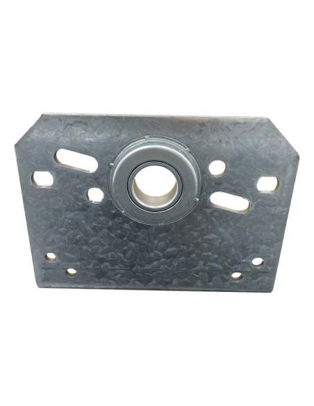 Palier intermédiaire 86 mm avec roulement côté fixation en acier galvanisé Ø25,4