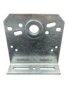 Palier intermédiaire 127 mm avec roulement côté face en acier galvanisé Ø25,4