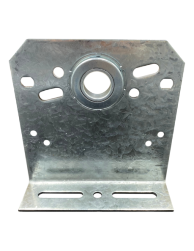 Palier intermédiaire 127 mm avec roulement côté face en acier galvanisé Ø25,4