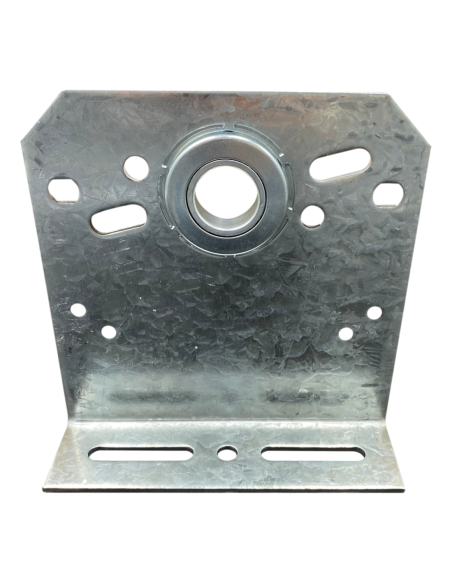 Palier intermédiaire 127 mm avec roulement côté face en acier galvanisé Ø25,4