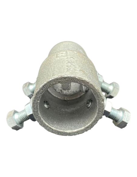 Pièce d'accouplement fixe 76 mm en acier moulé galvanisé Ø40,2