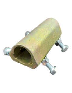 Pièce d'accouplement fixe 100 mm en acier moulé galvanisé Ø25,6 2