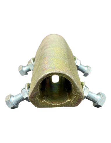 Pièce d'accouplement fixe 100 mm en acier moulé galvanisé Ø25,6