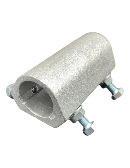 Pièce d'accouplement fixe 100 mm en acier moulé galvanisé Ø32