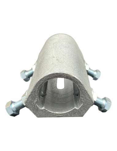 Pièce d'accouplement fixe 100 mm en acier moulé galvanisé Ø32