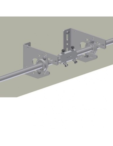 Pièce d'accouplement fixe 100 mm en acier moulé galvanisé Ø32