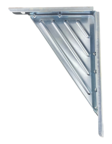 Support triangulaire 200 mm en acier galvanisé