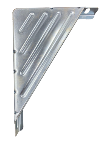 Support triangulaire 200 mm en acier galvanisé