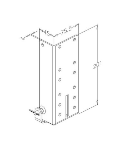 Plaque de base non-réglable avec support de roulement par paire