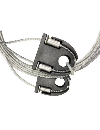 Câble acier double 2 mm universel par paire