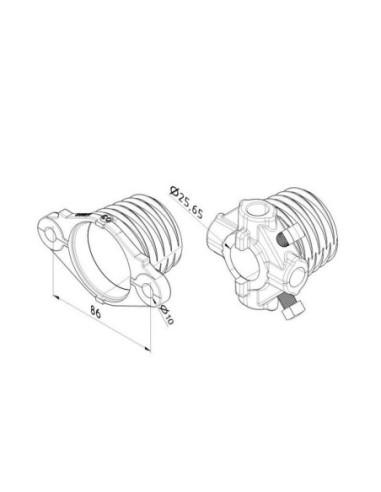 Ø50X6.5 mm Paire de ressorts pré-montés galvanisés