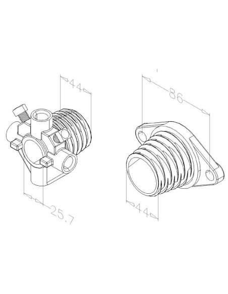 Mandrins universel Ø44 mm par paire
