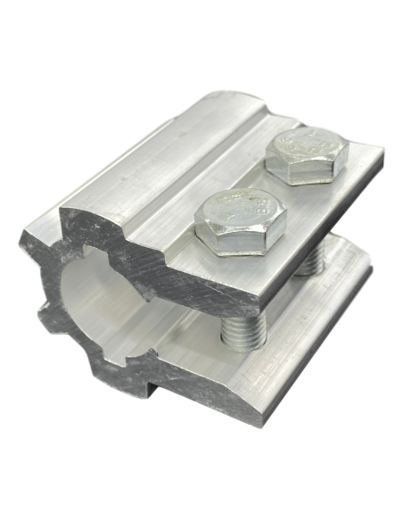 Pièce d'accouplement fixe 60 mm en aluminium