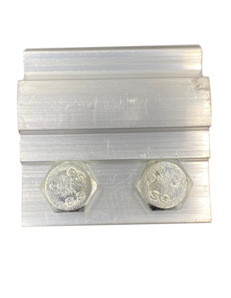 Pièce d'accouplement fixe 60 mm en aluminium