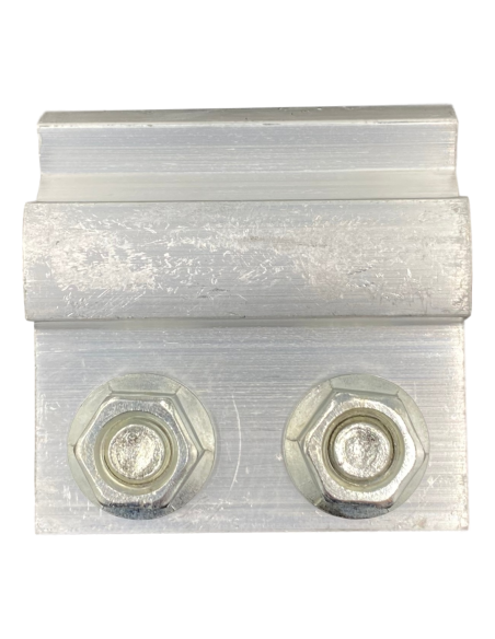 Pièce d'accouplement fixe 60 mm en aluminium