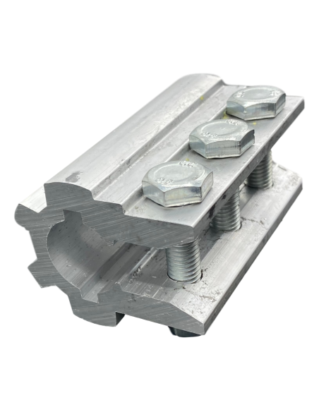 Pièce d'accouplement fixe 90 mm en aluminium