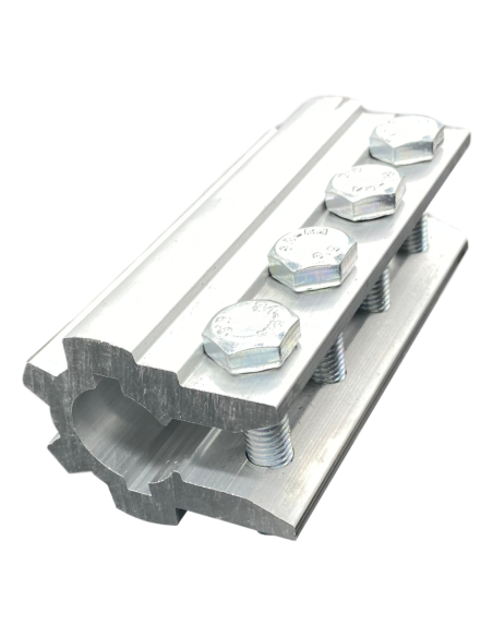 Pièce d'accouplement fixe 120 mm en aluminium