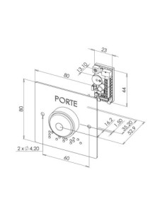 Bouton poussoir Champignon plaque d'encastrement Sewosy PB22M_BBL 2