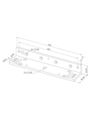 Équerre L ajustable pour EXT400CTC Sewosy EXT400L