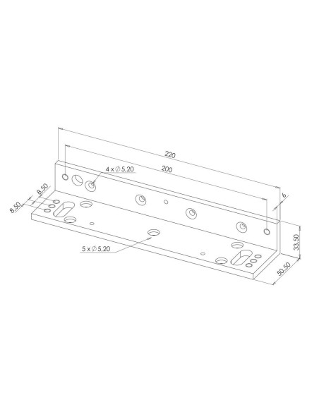 Équerre L ajustable pour EXT400CTC Sewosy EXT400L