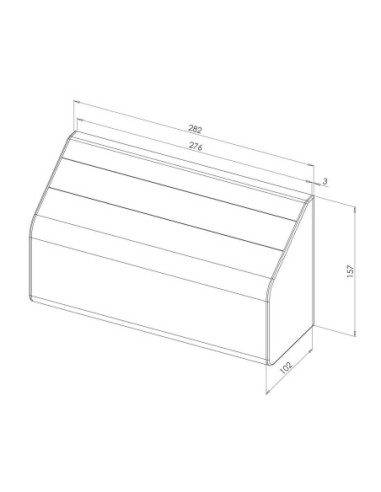 Capot aluminium AS pour EF550L et EF300-550Z AS Sewosy EF550C