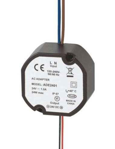 Alimentation ronde 24V DC 1A Sewosy ADE2401